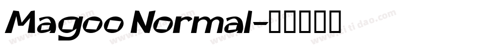 Magoo Normal字体转换
